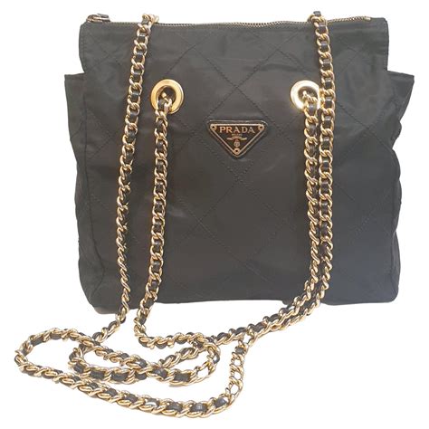 prada chain sling bag|prada nylon shoulder bag price.